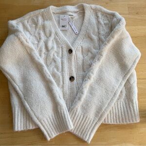 NWT Lucky Brand Women’s Cropped Cable Stitch Cardigan